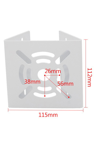 HUXUAN حامل تثبيت كاميرا مراقبة أمنية بمقاس واحد، حامل تثبيت على عمود معدني