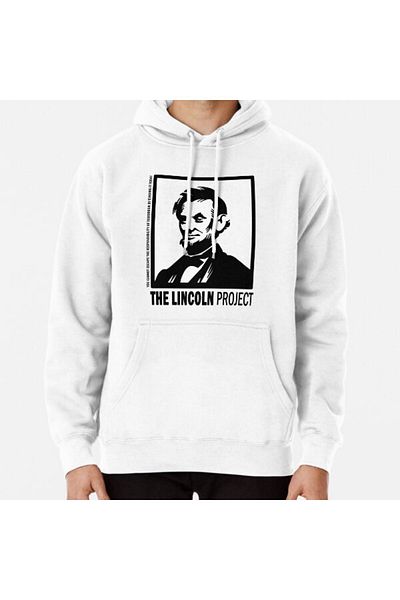 Hvit Stein Φούτερ με στάμπα Lincoln Project