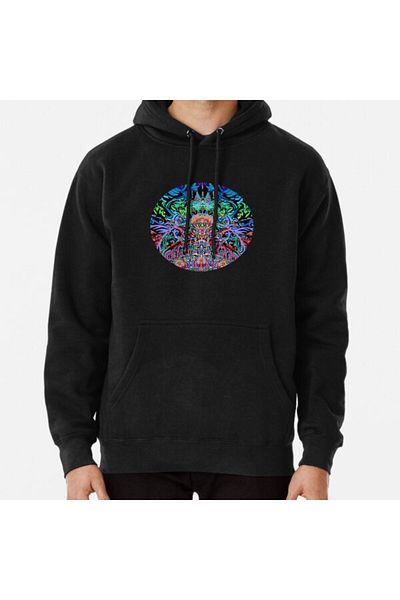 Hvit Stein Φούτερ με στάμπα Mandala Energy