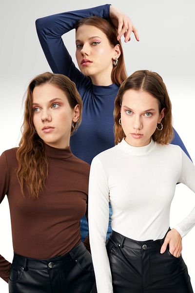 Bipantolon Γυναικείο κορμάκι Bitter Brown White Navy Blue 3 τεμαχίων