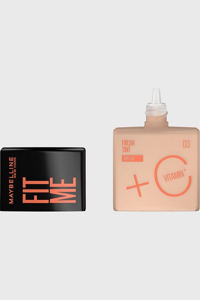 Maybelline New York , Fit Me Fresh Tint Foundation SPF 50 with Brightening Vitamin C, 03