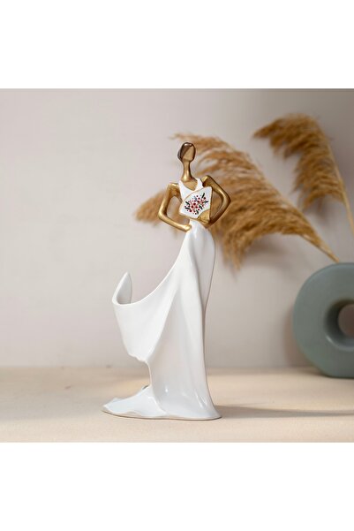 Deart İstanbul Perla Kadın Şaraplık Krem 35 X 13 Cm.