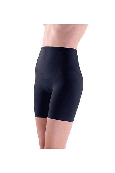 Blackspade 1479 Black Cotton Modal Laser Cut Women's Shorts Corset