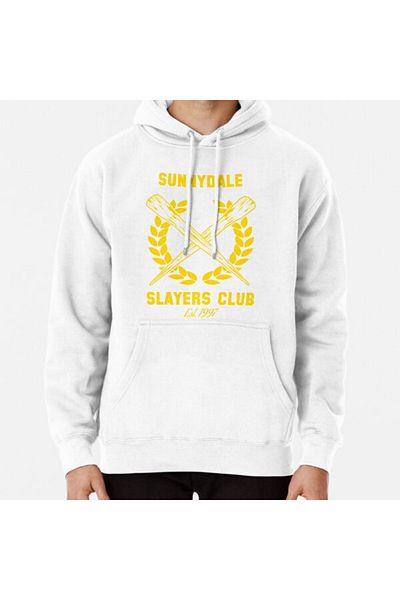 Hvit Stein Φούτερ με στάμπα Sunnydale Slayers Club
