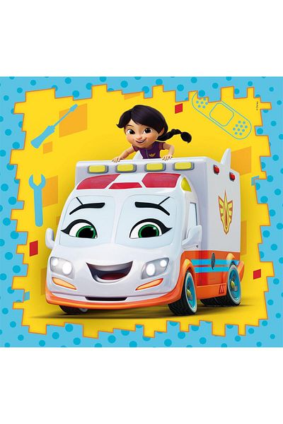 CLEMENTONI Disney Firebuds Puzzle 3X48 Pieces 25311