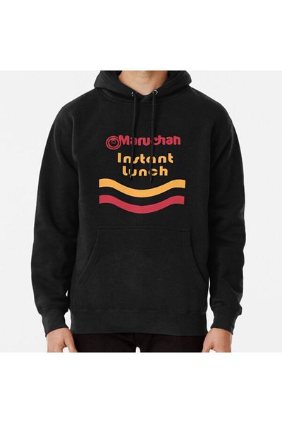 Hvit Stein Φούτερ με στάμπα Maruchan Instant Lunch