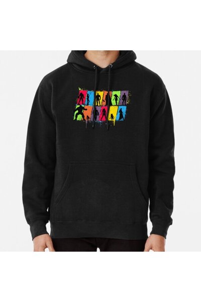 Hvit Stein ما يفعله - سويت شيرت مطبوع عليه سوبر هيرو