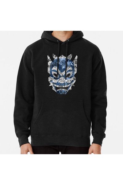 Hvit Stein Суитшърт с щампа Blue Spirit Splatter