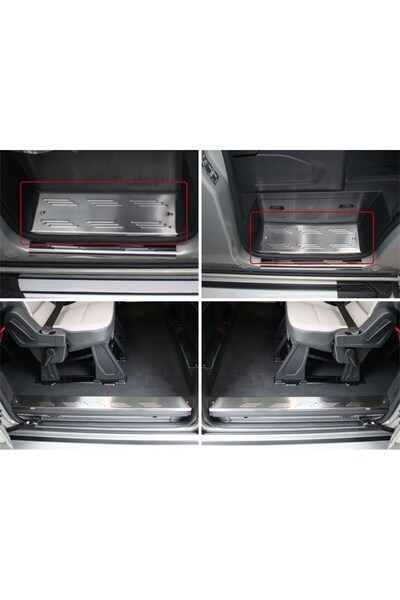 KOLAYLISPIDER Ford Custom İç Kapı Eşiği 4 Prç Krom 2018 ve Sonrası