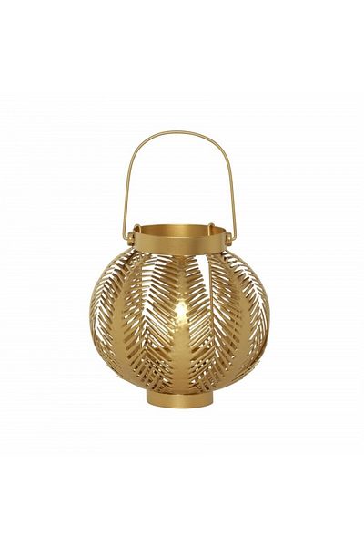 Karaca Blatt Laterne 20X19cm Dekorationsobjekt als Deko-Aufsteller Dekorativer Raumdekoration Dekoob