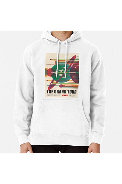 Hvit Stein Ρετρό διαστημική αφίσα - The Grand Tour Printed Sweatshirt