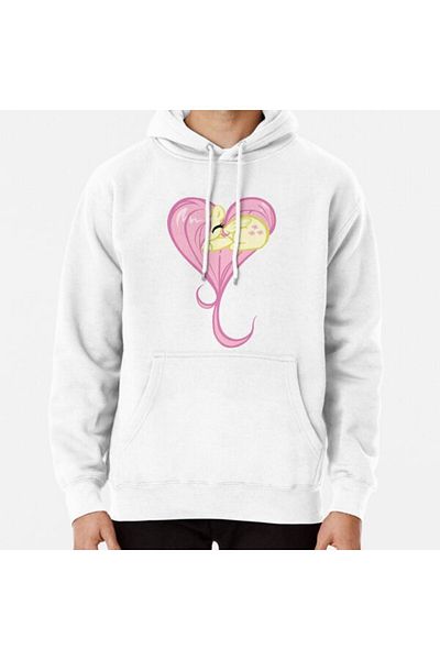 Hvit Stein Φούτερ με στάμπα Heart Of Fluttershy