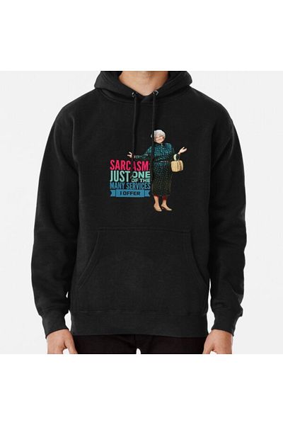 Hvit Stein Суитшърт с принт на сарказъм от Golden Girls