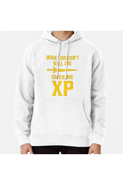 Hvit Stein Τι δεν με σκοτώνει με δίνει XP T-shirt με στάμπα φούτερ