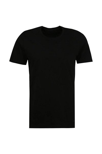 Blackspade 9638 Black Cotton Round Neck Short Sleeve Men's T-shirt