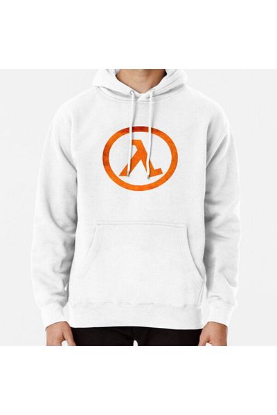 Hvit Stein °   GEEK °   Hanorac imprimat cu sigla Half Life Rust