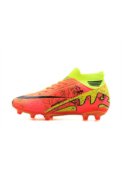 Techsport Laliga Air Unisex - Crampoane pentru covor și iarbă, colorate cu șosete