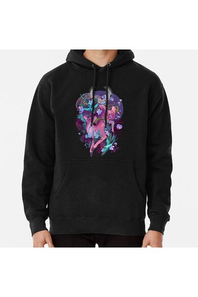 Hvit Stein Φούτερ Mystic Midnight Pink White Tail Doe με στάμπα