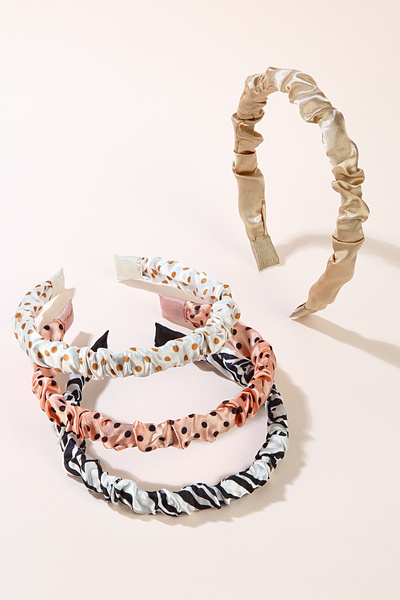 CSR AKSESUAR Set de 4 coroane clasice din satin