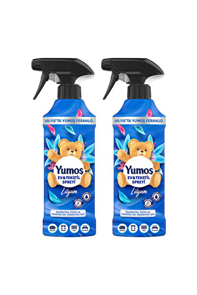 Yumoş Ev Ve Tekstil Spreyi Lilyum Yıkanması Zor Eşyalar Için 450 ml X2