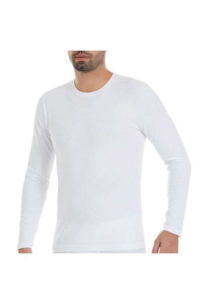 YILDIZ 85 Ανδρικό μακρυμάνικο μπλουζάκι White Lycra