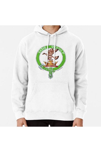Hvit Stein Φούτερ με στάμπα Clan Drummond Scottish Crest