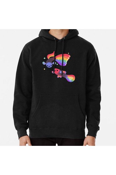 Hvit Stein Φούτερ με στάμπα Rainbow guppy 5