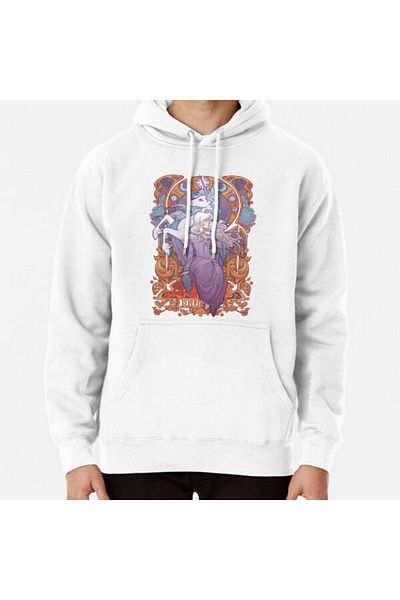 Hvit Stein Lady Amalthea - the Last Unicorn Printed Sweatshirt