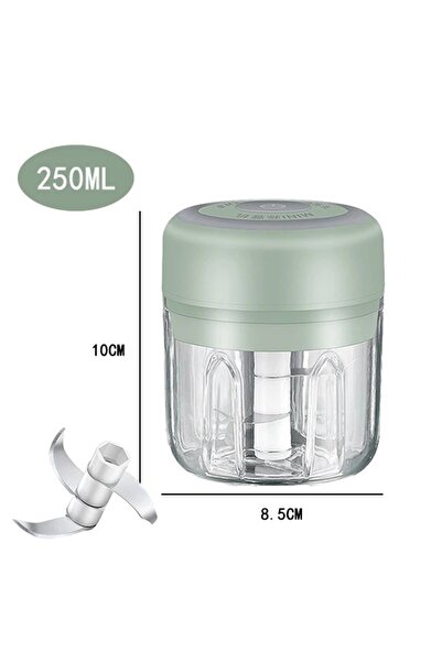 choice2 105-Green250ml 100/250mL Mini Crusher Chopper USB Charging Garlic Min...
