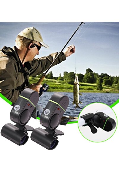 usmtekno Olta Alarmı 2 Adet  Balık Olta Kamışı Olta Makinesi Alarmı Balık Alarmı İp Misina Alarmı
