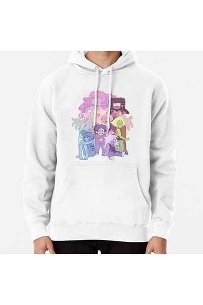 Hvit Stein Φούτερ με στάμπα We Are the Crystal Gems