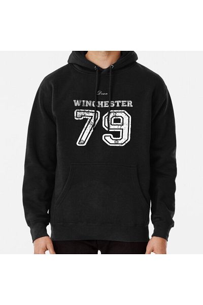 Hvit Stein Φούτερ με στάμπα Team Dean Winchester