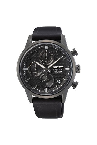 Seiko Ssb393p Silicone Cord Titanium Men's Wristwatch