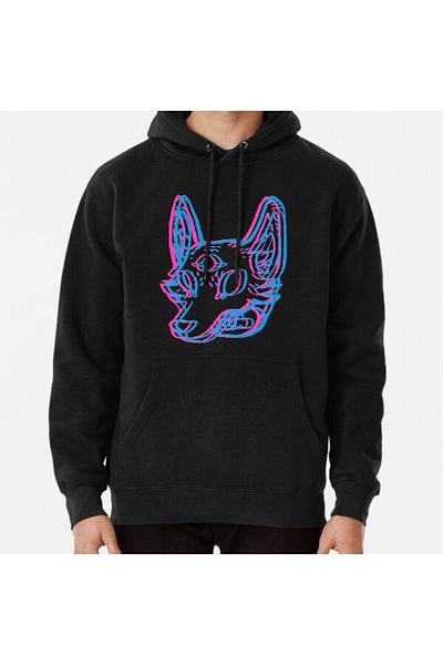 Hvit Stein Φούτερ με στάμπα 3D Space Coyote