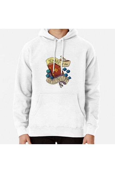 Hvit Stein Προσοχή στο Smiling Dungeon Master Printed Sweatshirt