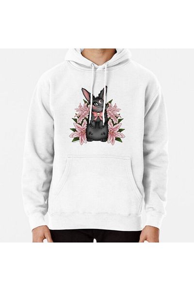 Hvit Stein Φούτερ με στάμπα Lily Rabbit