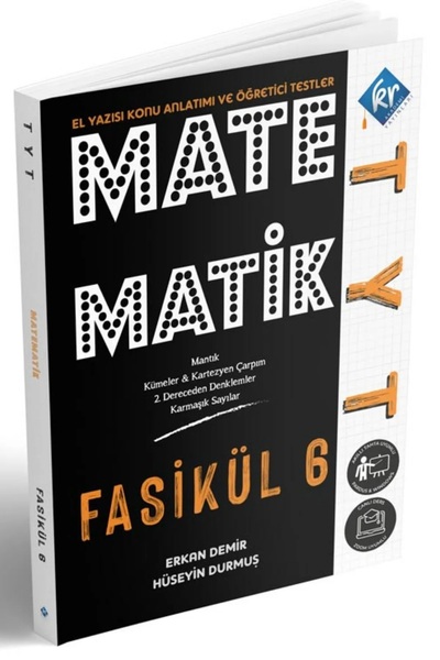 KR Akademi Yayınları Tyt Matematik Mantık-kümeler-kartezyen-2. Dereceden Denk...