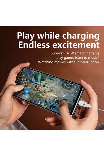 LivX Type C to Type C ve Lightning 45W Hızlı Şarj Kulaklık Dönüştürücü OTGCL