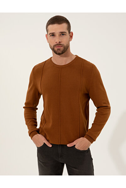 Pierre Cardin Cinnamon Slim Fit Crew Neck Sweater 50257066-Vr191