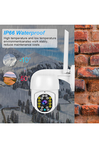 Genel Markalar Yoosee App Ptz Ip Dome Iç Dış Mekan 360 Derece Çift Antenli 10...