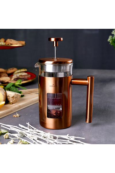 Karaca Borosilikatglas Kupfer French Press 350 ml
