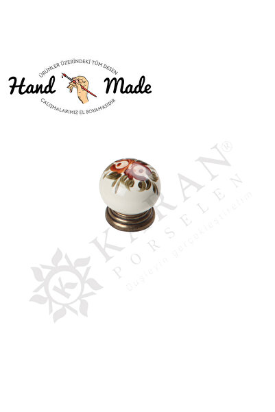 Karan Porselen Düğme Porselen Mobilya Çekmece Vestiyer Mutfak Dolap Kulbu