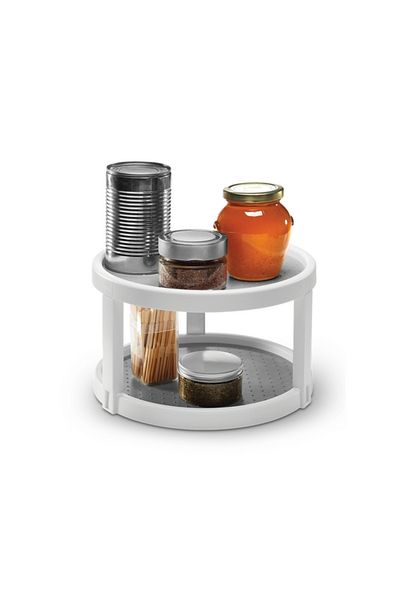 Madesmart 2-Tier Basic Cabinet Organizer Twin Turntable 10inch