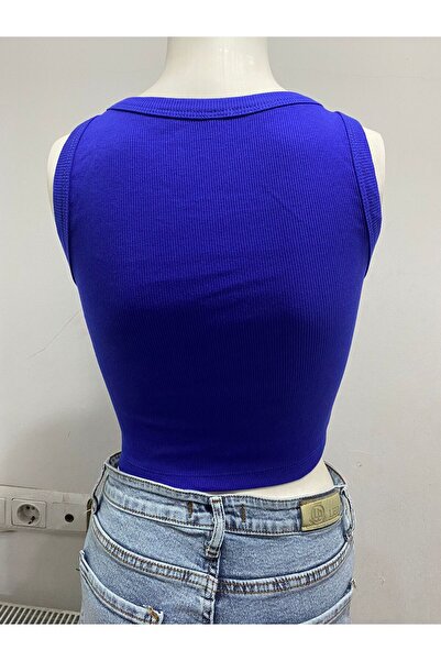 LADY HAZAL Сакс Халтер-воротник Кроп-топ Темний з підкладкою Товстий бюстгальтер