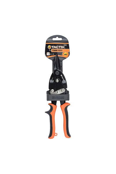Tactix Chrome-Vanadium Steel Aviation Tin Snip with Handle 10inch