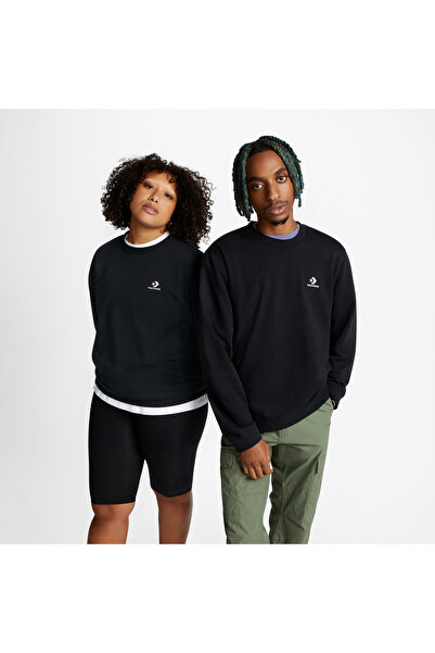 Converse Unisex Siyah Sweatshirt