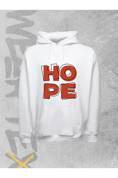 WEARTEX Unisex Hope Printed Hooded Sweatshirt
