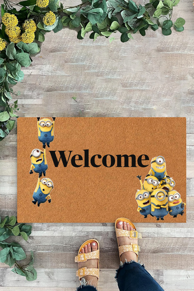 KARMAT Dowry Doormat, Welcome Written, Interior and Exterior Door Mat, Digital Printing