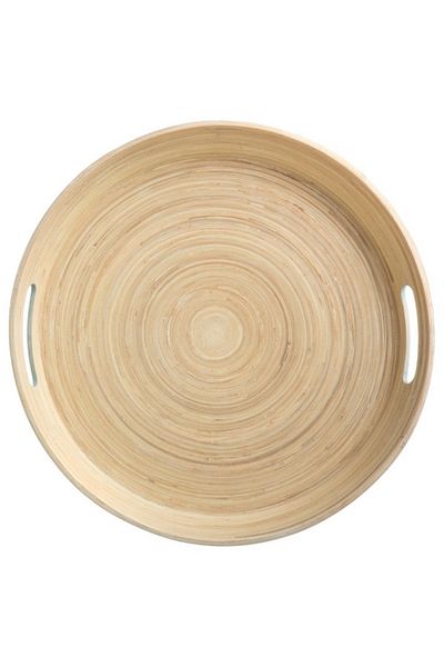 Five Simply Smart High-Quality Round Bamboo Tray 42cm