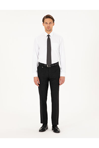 Pierre Cardin Beyaz Regular Fit Uzun Kollu Basic Gömlek 50292551-VR013